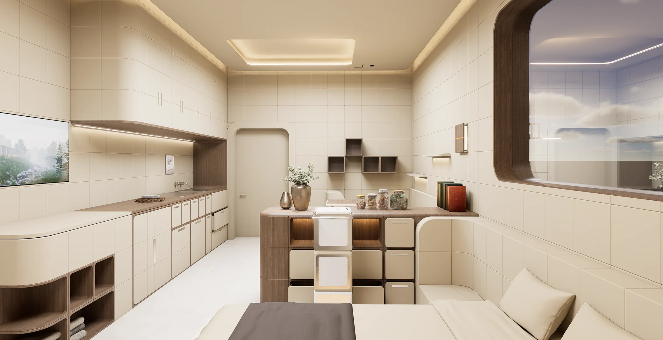 Mrs. Ying's room after the rebuild