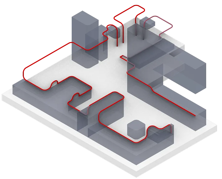 Handrail path generation