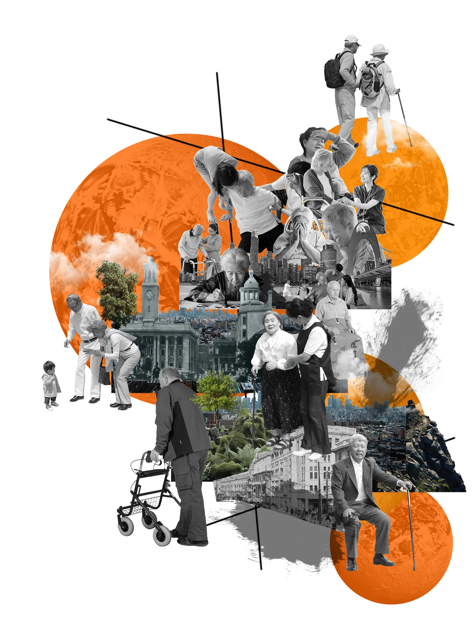 Demographic collage